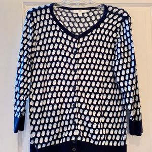 1901 Blue and White Cardigan